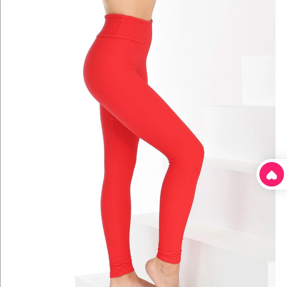 Booty by Brabants Amor/Red full length croco leggings